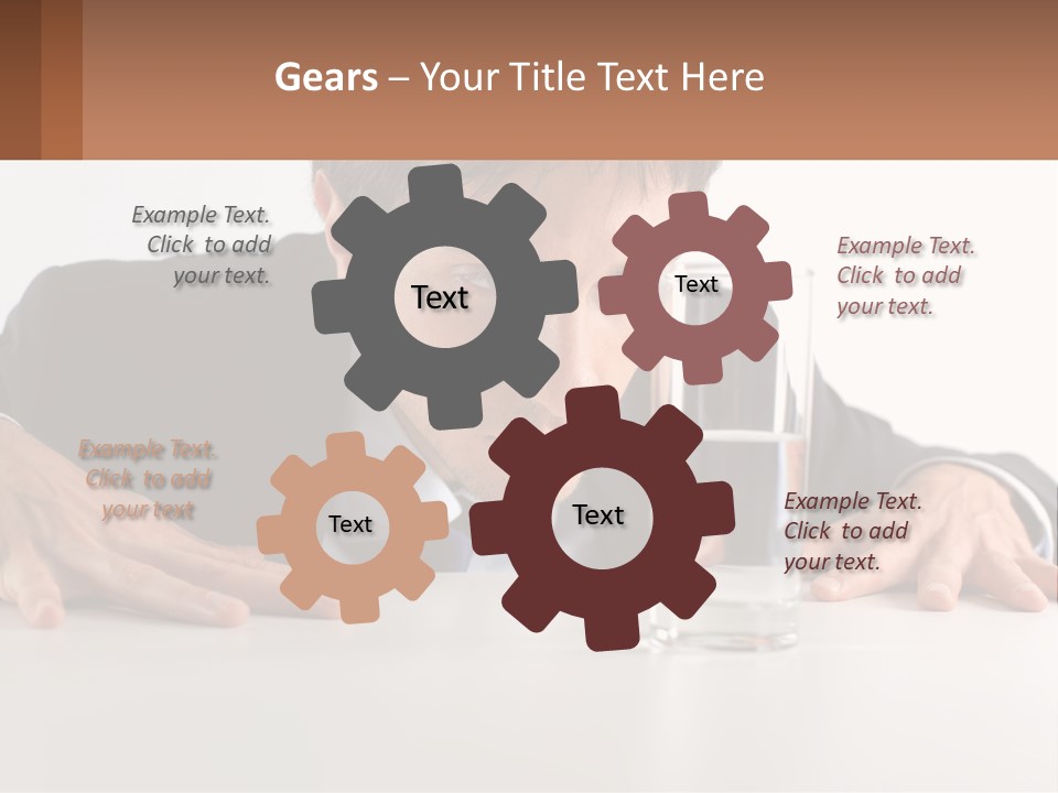 Elderly Sunrise White PowerPoint Template