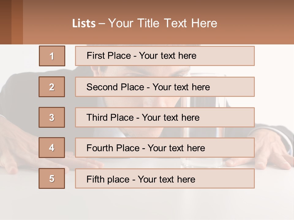 Elderly Sunrise White PowerPoint Template