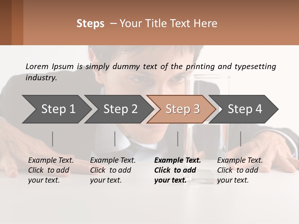Elderly Sunrise White PowerPoint Template