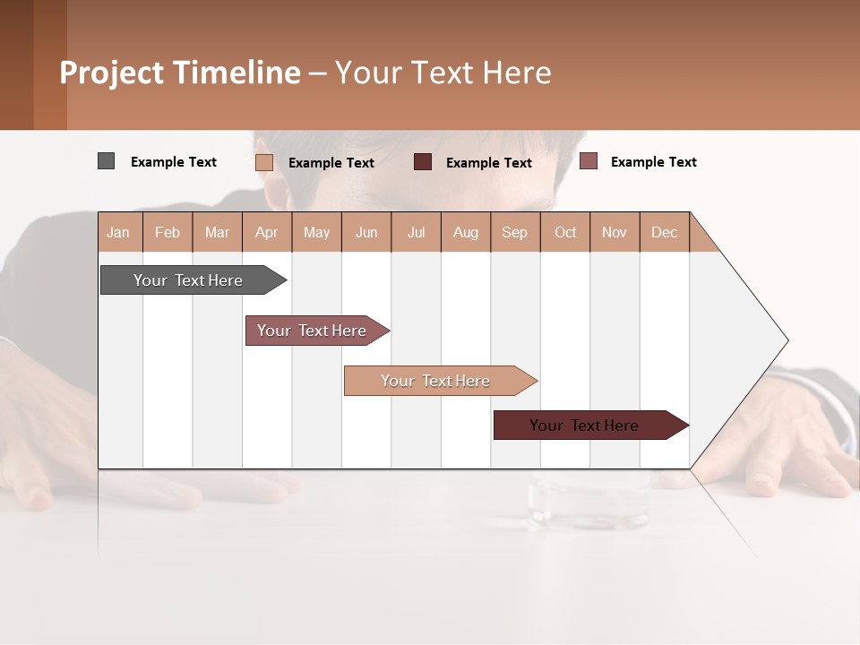 Elderly Sunrise White PowerPoint Template