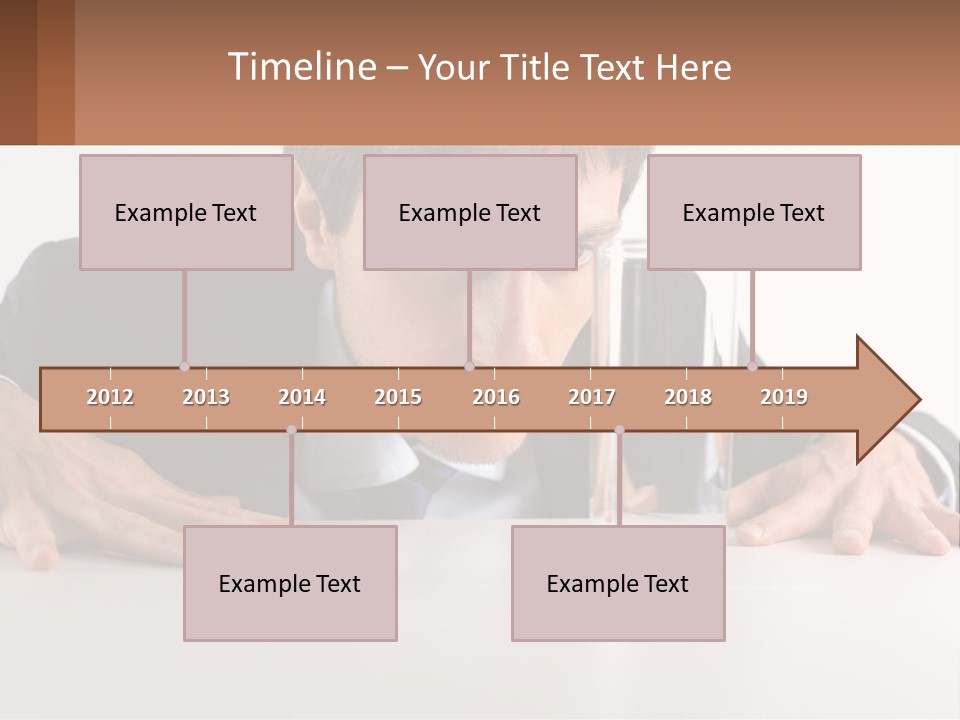 Elderly Sunrise White PowerPoint Template