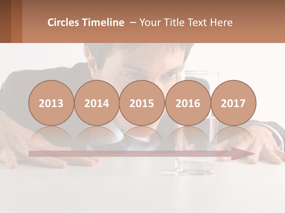 Elderly Sunrise White PowerPoint Template