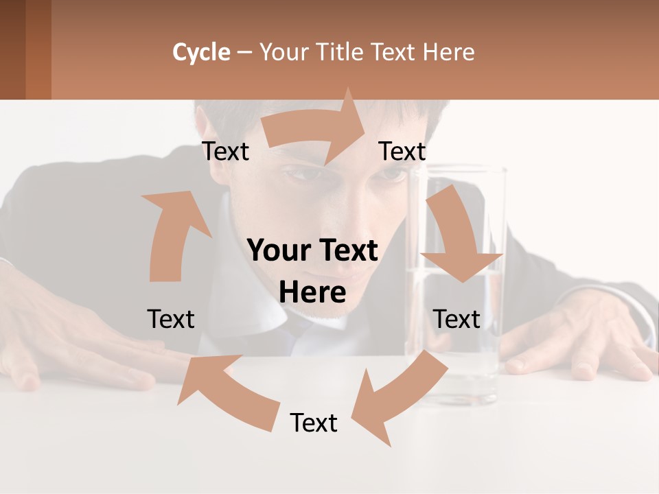 Elderly Sunrise White PowerPoint Template