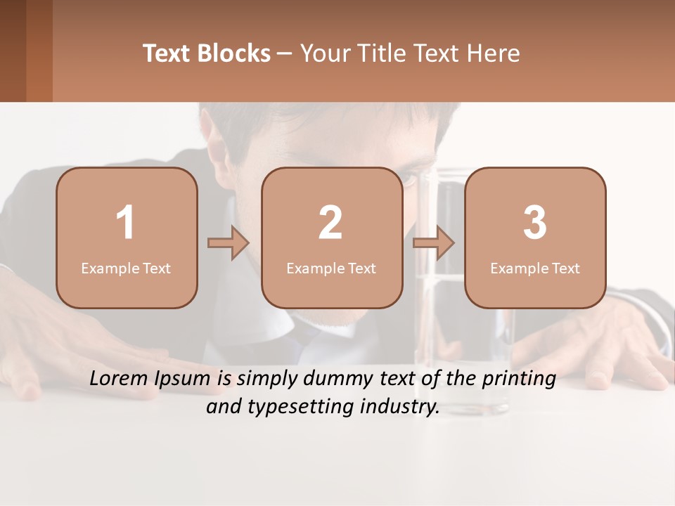 Elderly Sunrise White PowerPoint Template