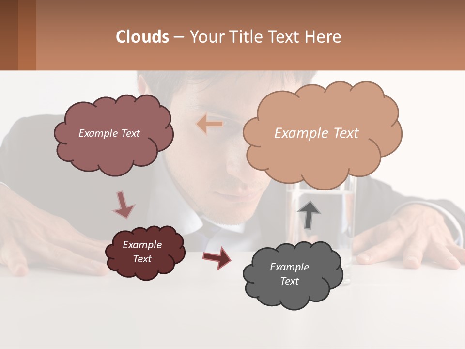 Elderly Sunrise White PowerPoint Template