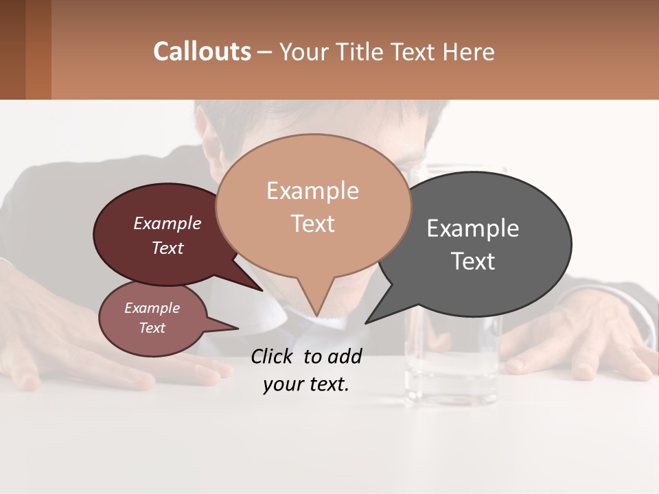 Elderly Sunrise White PowerPoint Template