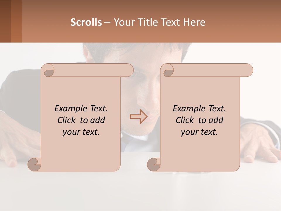 Elderly Sunrise White PowerPoint Template