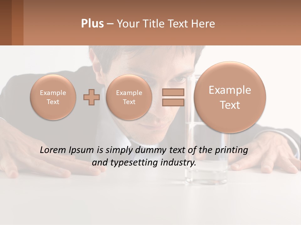Elderly Sunrise White PowerPoint Template