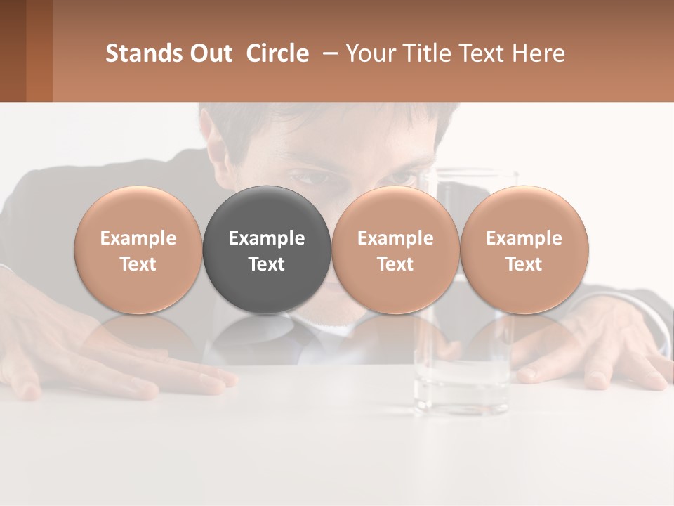 Elderly Sunrise White PowerPoint Template