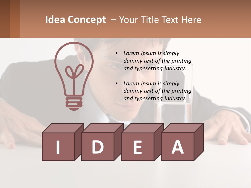 Elderly Sunrise White PowerPoint Template