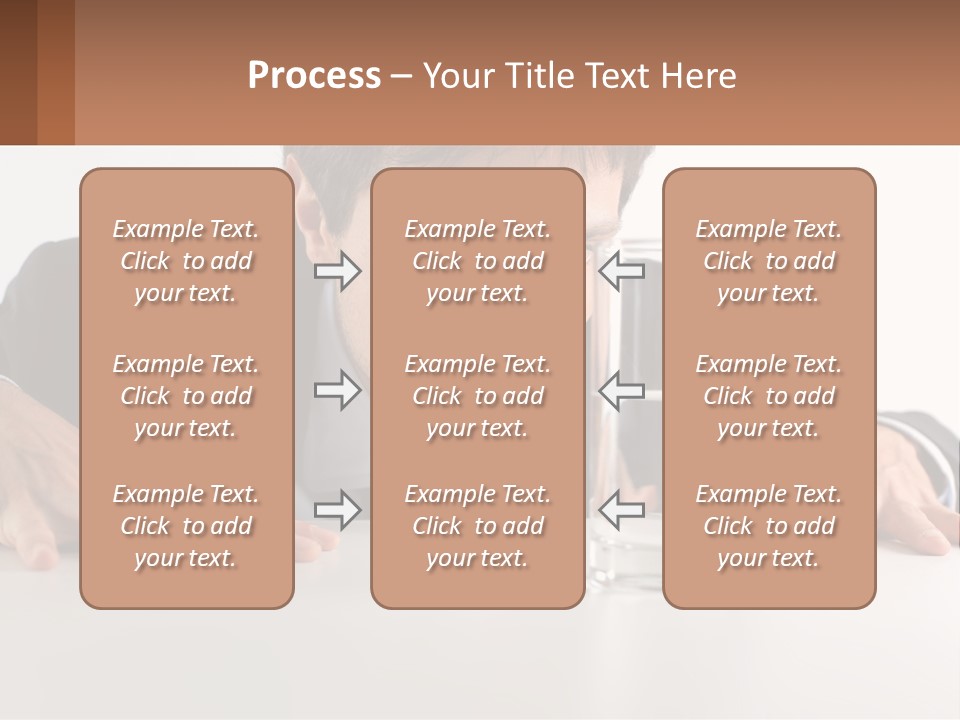 Elderly Sunrise White PowerPoint Template