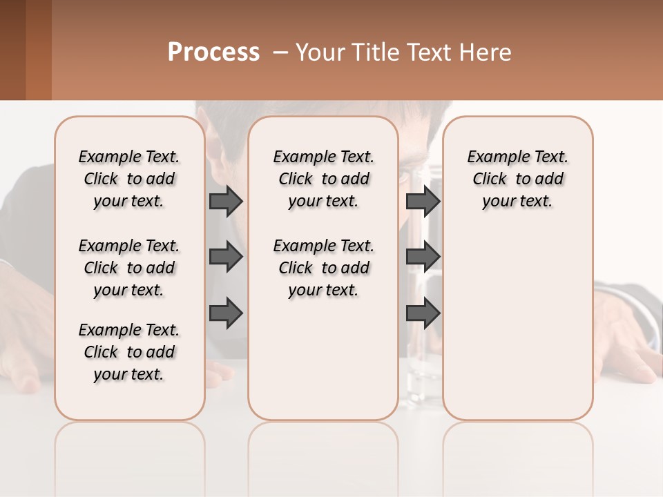 Elderly Sunrise White PowerPoint Template