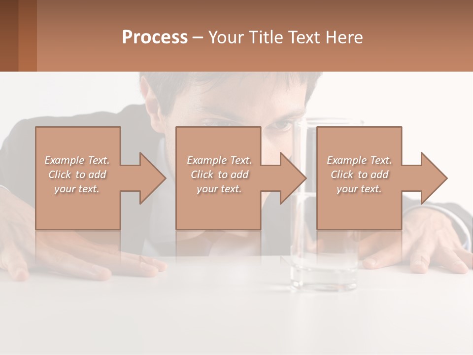 Elderly Sunrise White PowerPoint Template