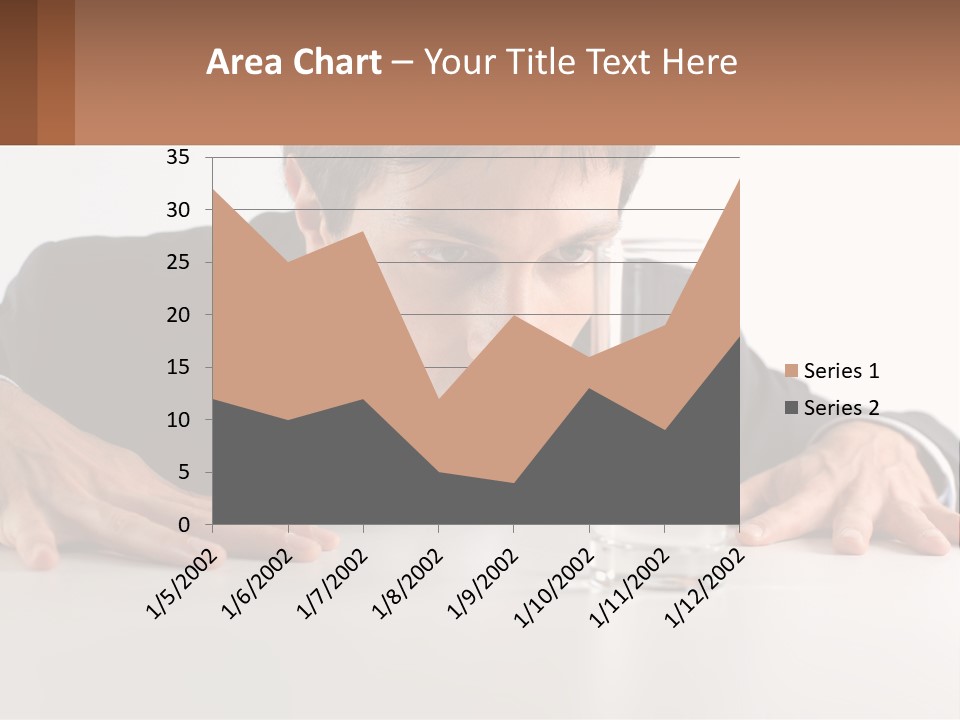 Elderly Sunrise White PowerPoint Template