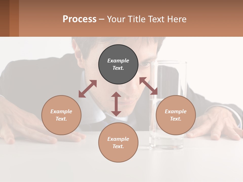 Elderly Sunrise White PowerPoint Template