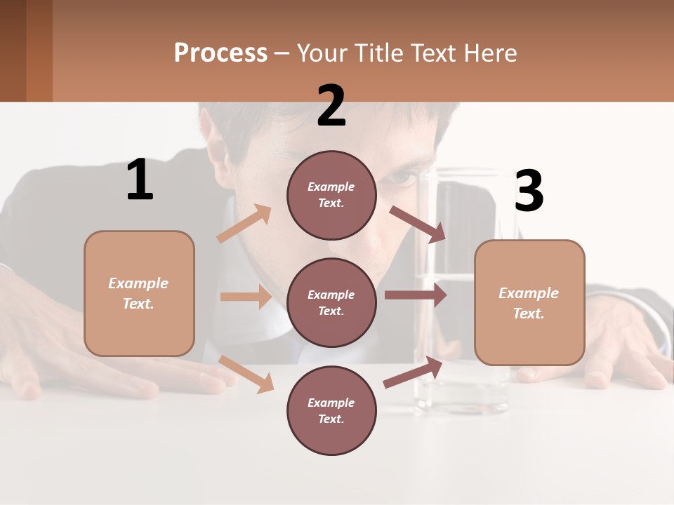 Elderly Sunrise White PowerPoint Template