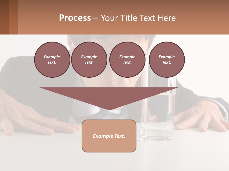 Elderly Sunrise White PowerPoint Template