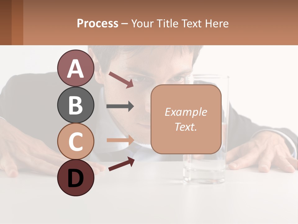 Elderly Sunrise White PowerPoint Template