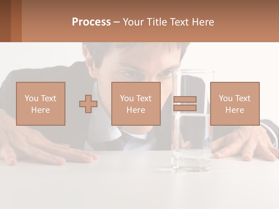 Elderly Sunrise White PowerPoint Template