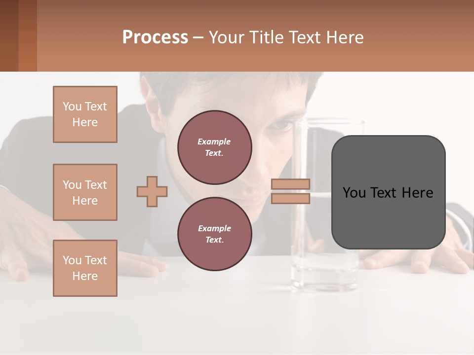 Elderly Sunrise White PowerPoint Template