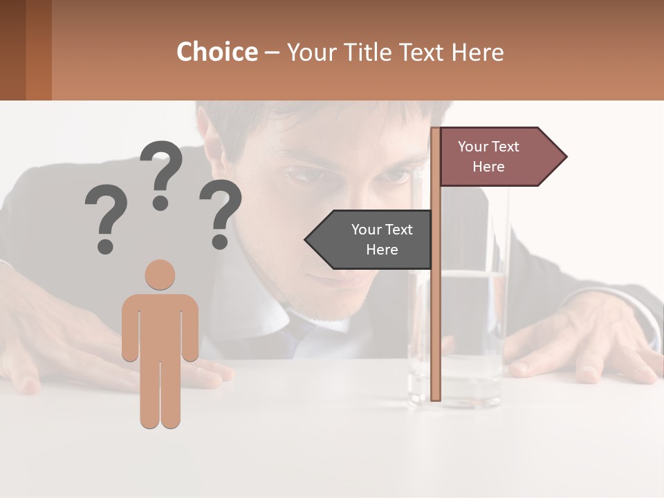 Elderly Sunrise White PowerPoint Template