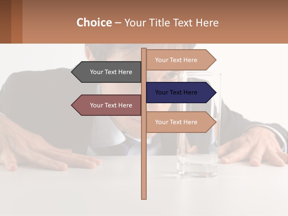 Elderly Sunrise White PowerPoint Template