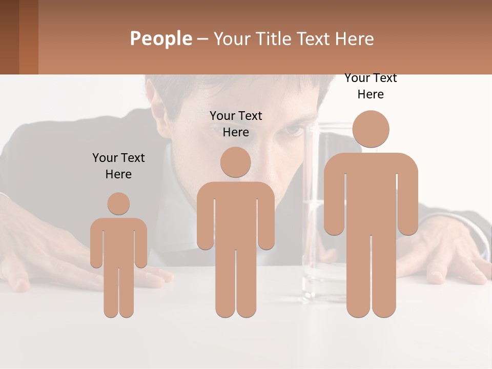 Elderly Sunrise White PowerPoint Template