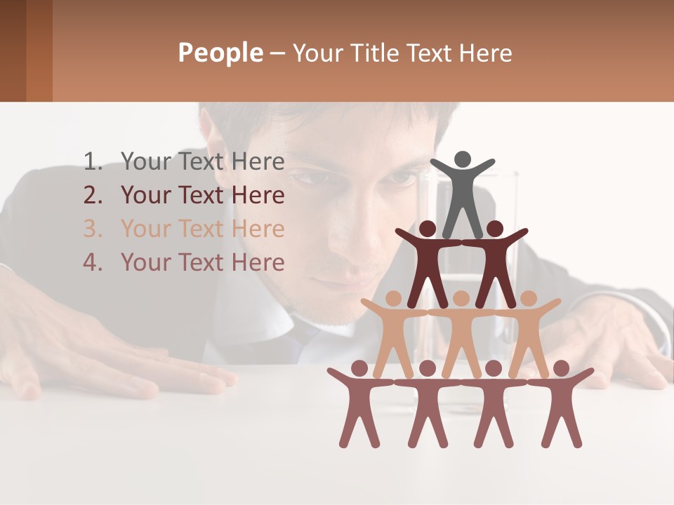 Elderly Sunrise White PowerPoint Template