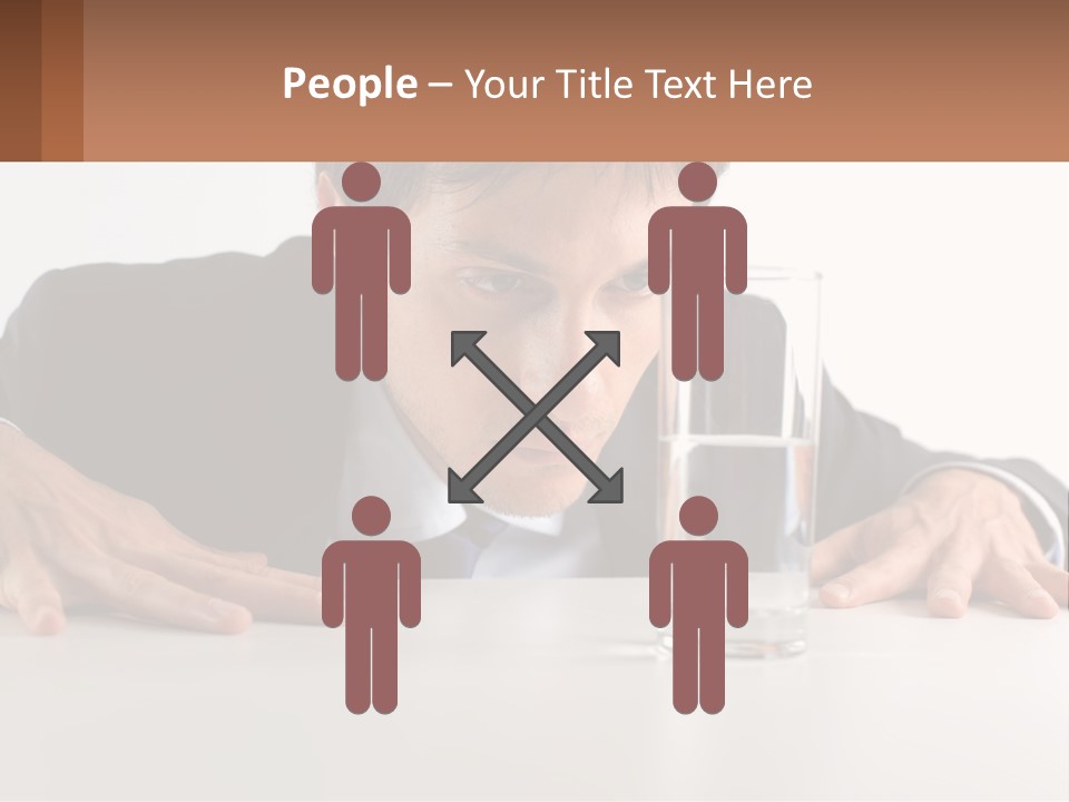 Elderly Sunrise White PowerPoint Template