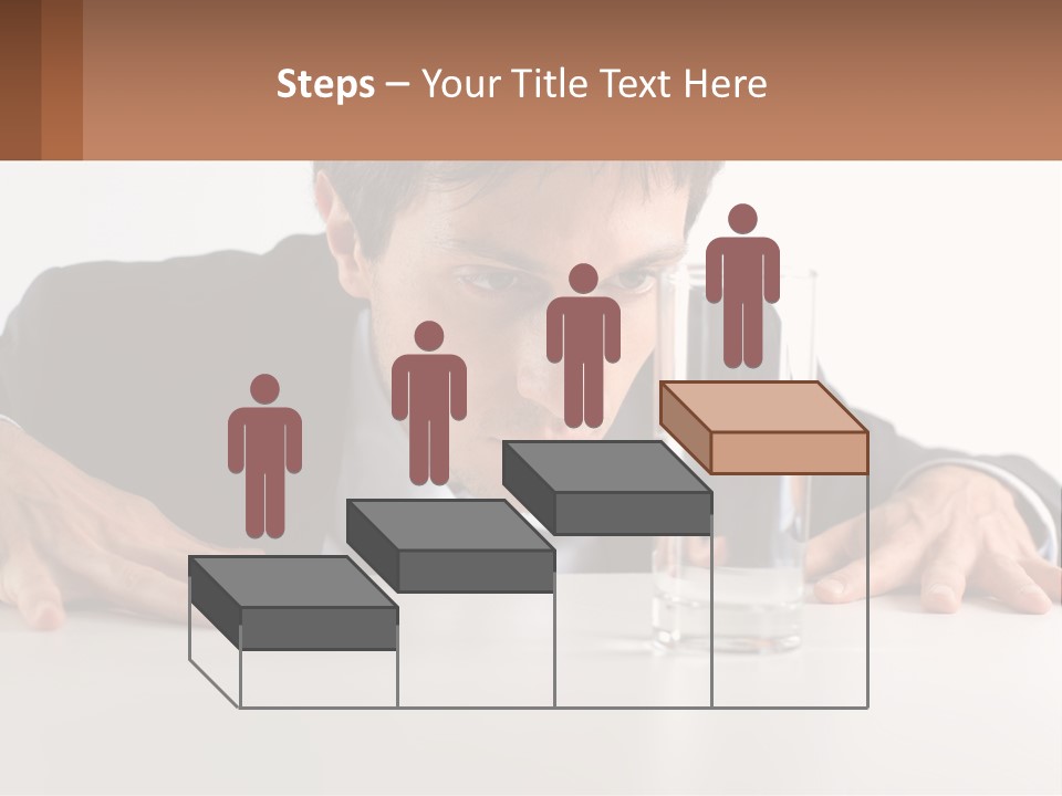 Elderly Sunrise White PowerPoint Template