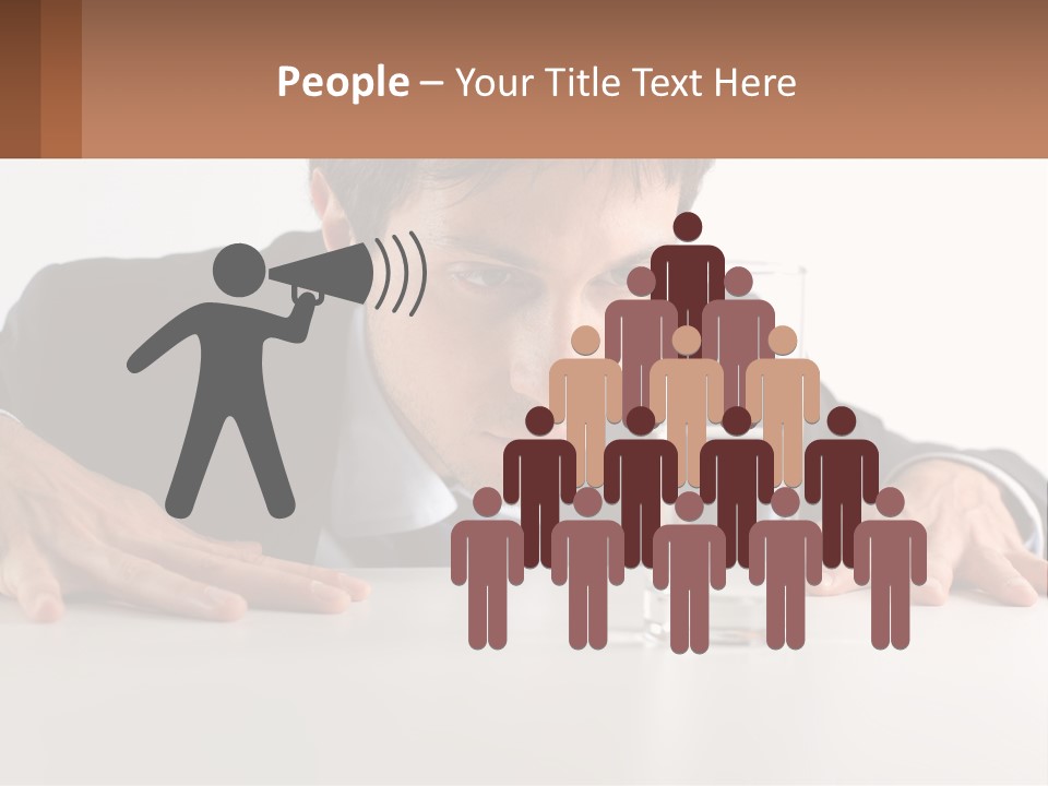 Elderly Sunrise White PowerPoint Template