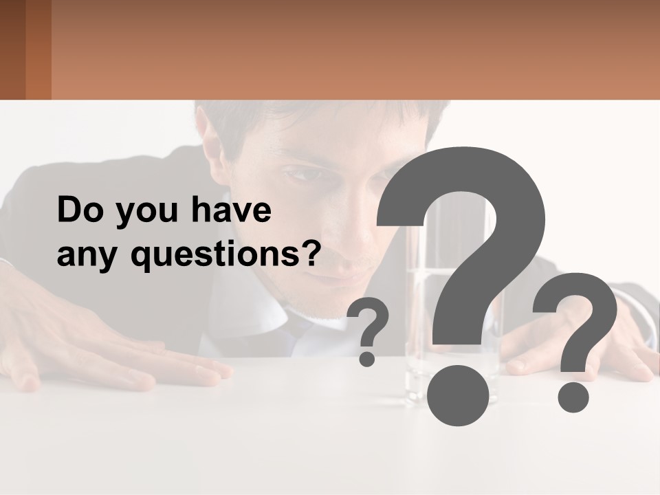 Elderly Sunrise White PowerPoint Template