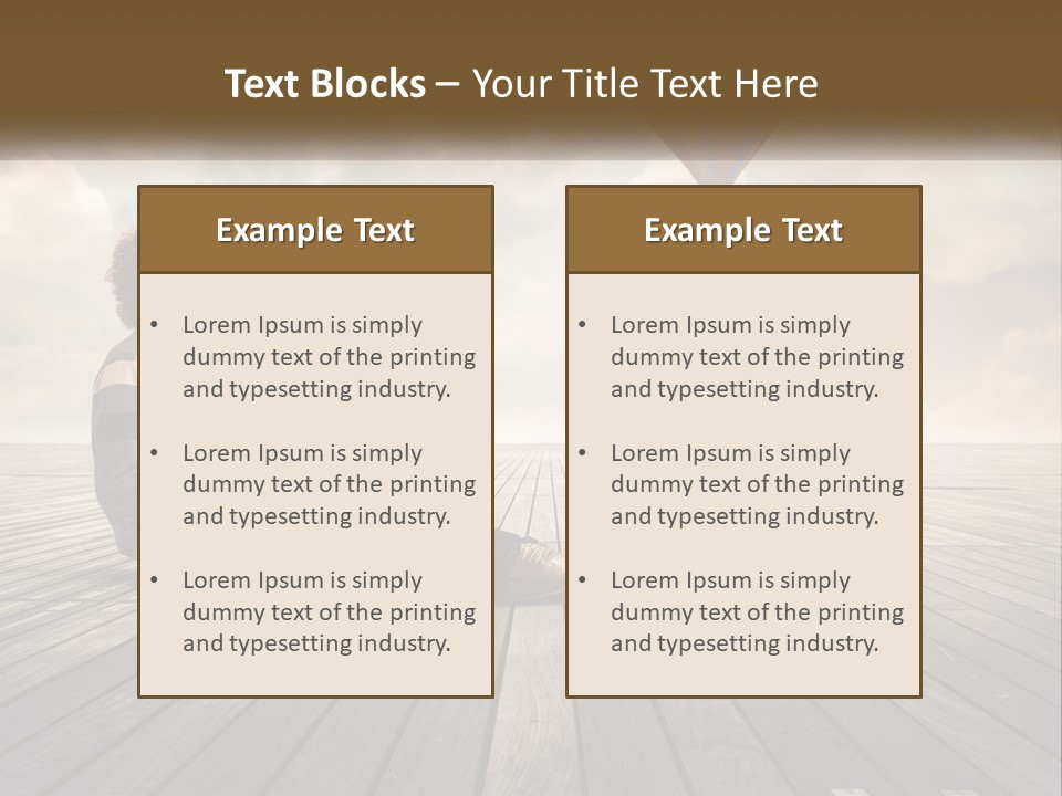 Parent Lifestyle Sunset PowerPoint Template