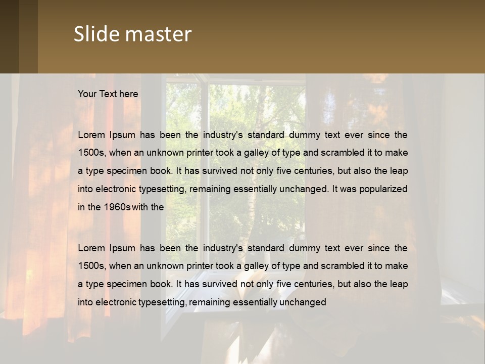 Senior Lifestyle Beach PowerPoint Template