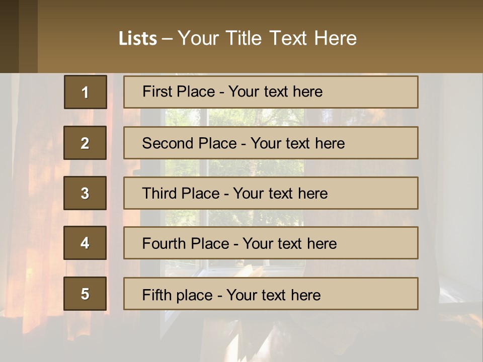Senior Lifestyle Beach PowerPoint Template