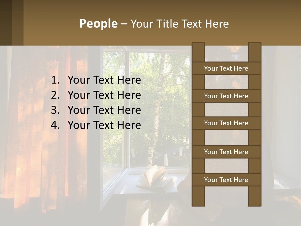 Senior Lifestyle Beach PowerPoint Template