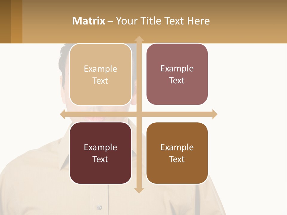 Standing Peaceful Woman PowerPoint Template