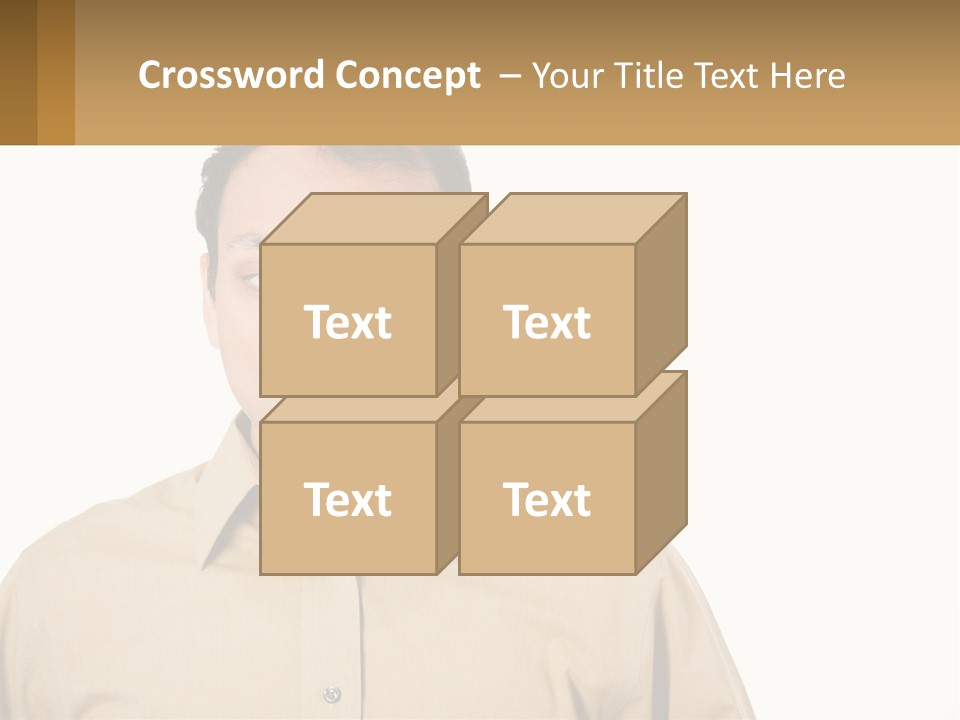 Standing Peaceful Woman PowerPoint Template