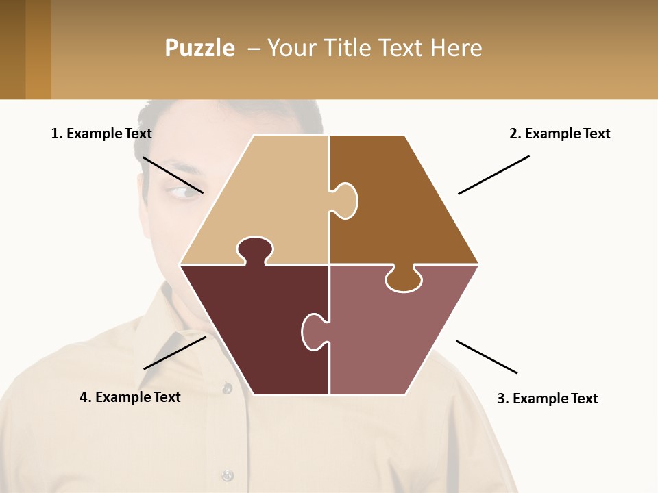 Standing Peaceful Woman PowerPoint Template