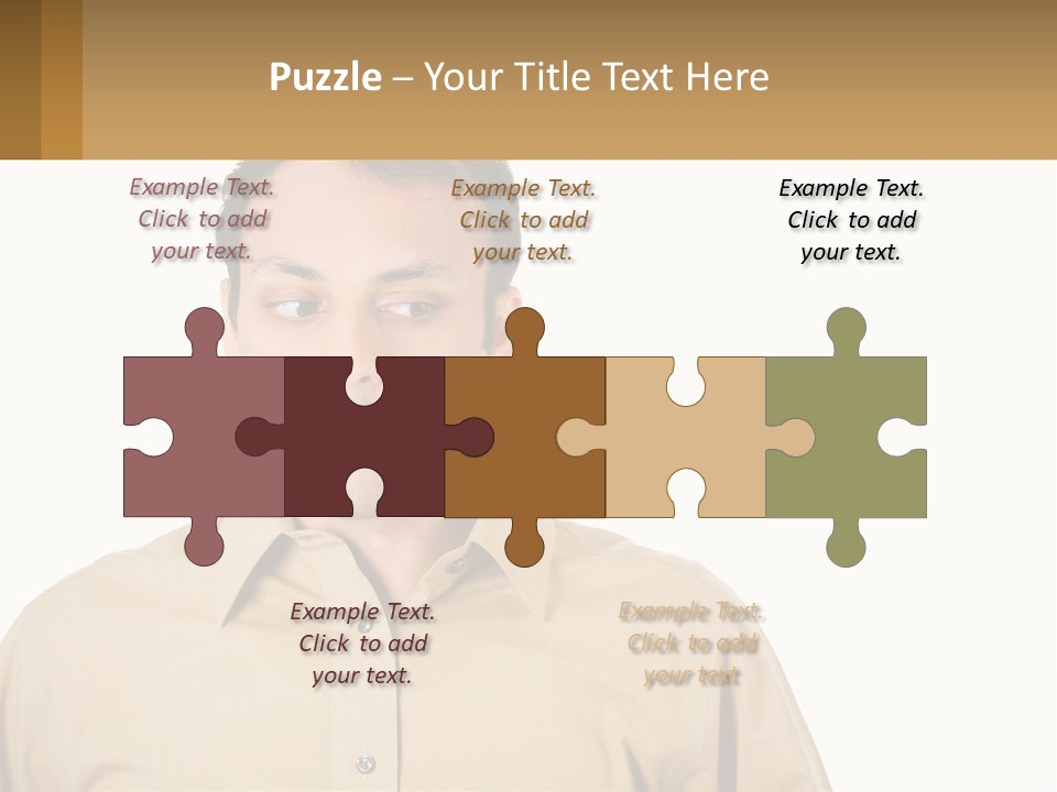 Standing Peaceful Woman PowerPoint Template