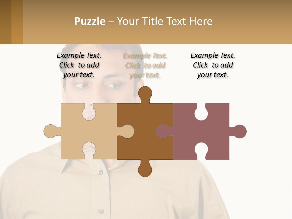 Standing Peaceful Woman PowerPoint Template