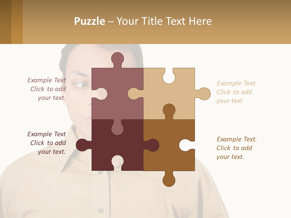 Standing Peaceful Woman PowerPoint Template