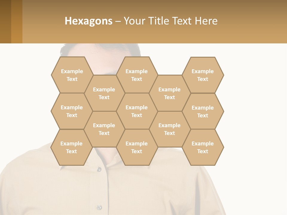 Standing Peaceful Woman PowerPoint Template