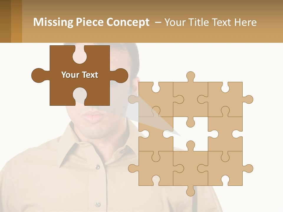 Standing Peaceful Woman PowerPoint Template