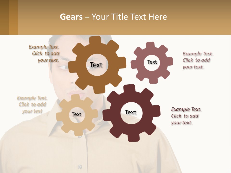 Standing Peaceful Woman PowerPoint Template