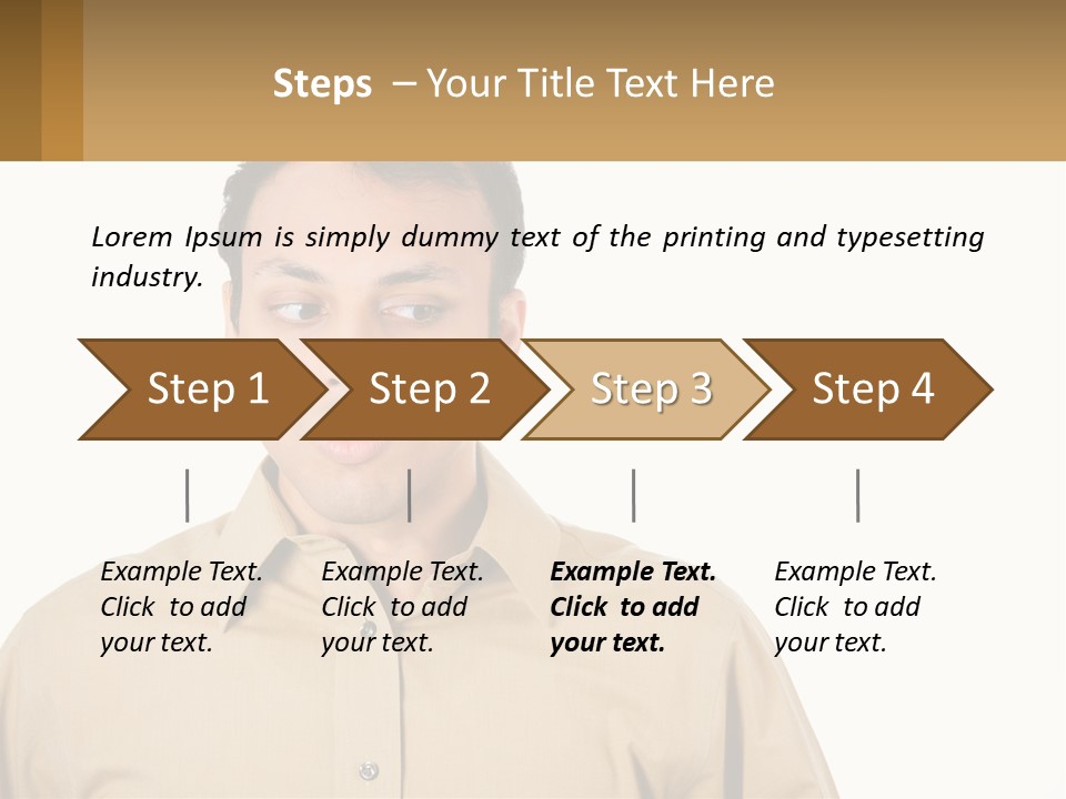 Standing Peaceful Woman PowerPoint Template
