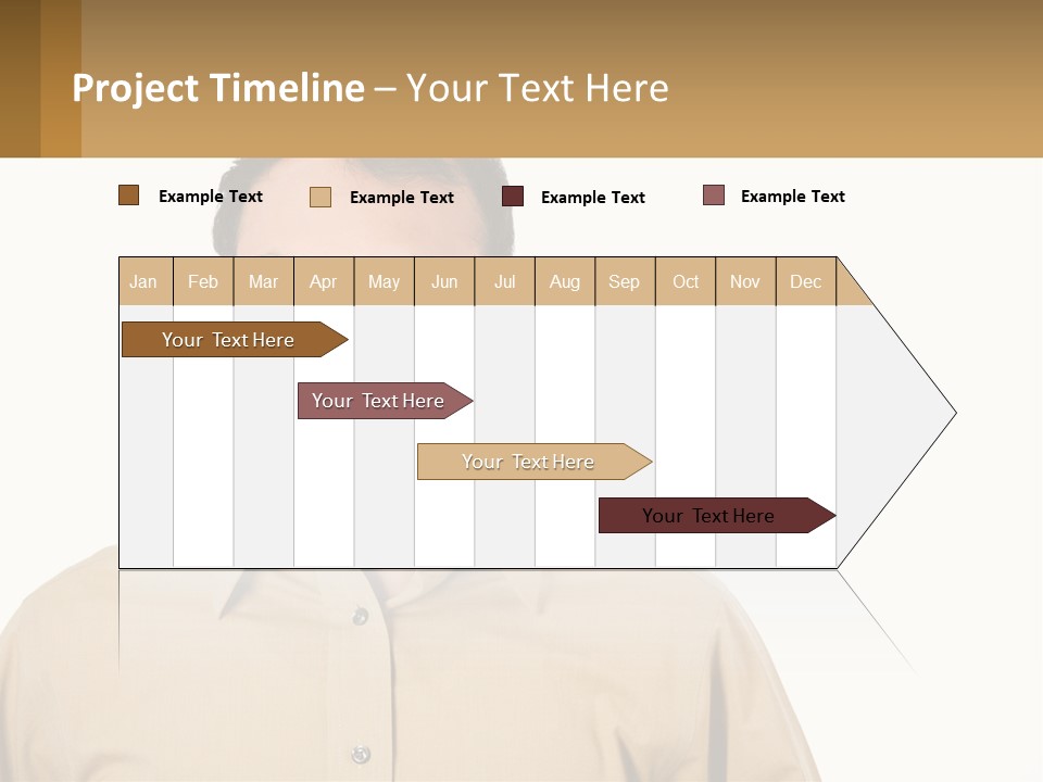 Standing Peaceful Woman PowerPoint Template