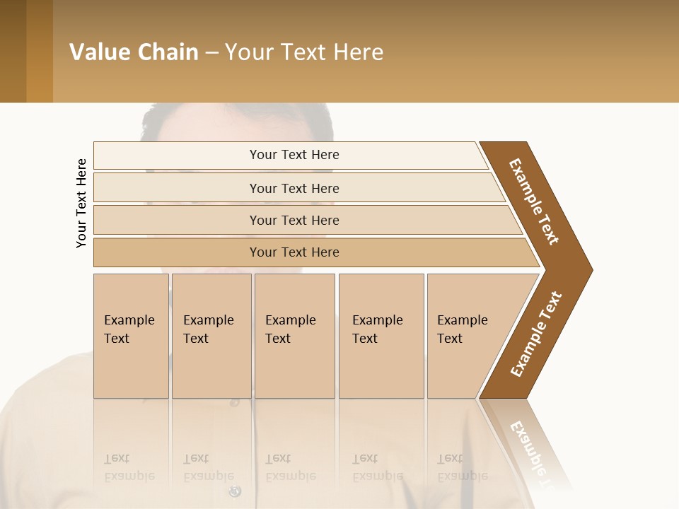 Standing Peaceful Woman PowerPoint Template