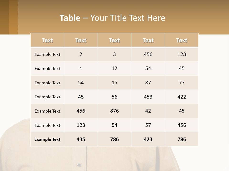 Standing Peaceful Woman PowerPoint Template