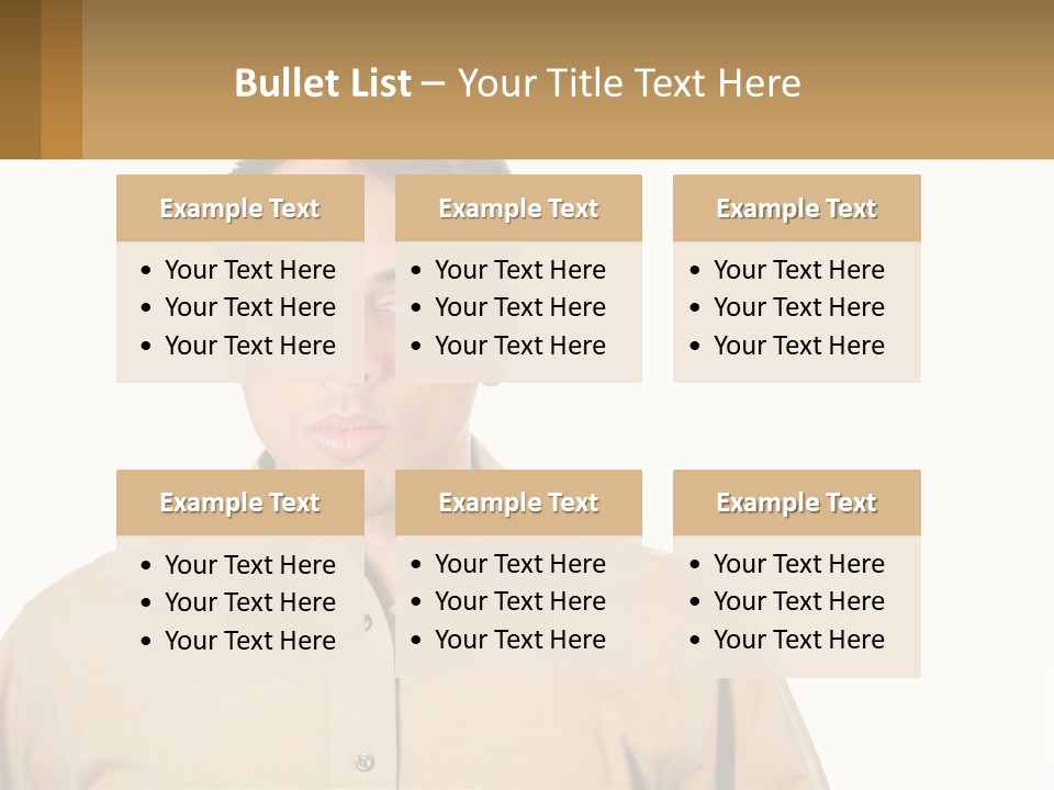 Standing Peaceful Woman PowerPoint Template